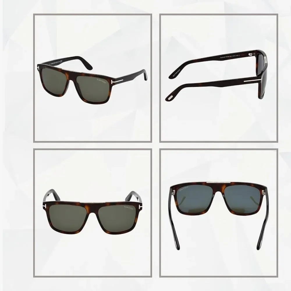 TOM FORD CECILIO-02 TF628 56K UNISEX SUNGLASSES 57-15-145 Case